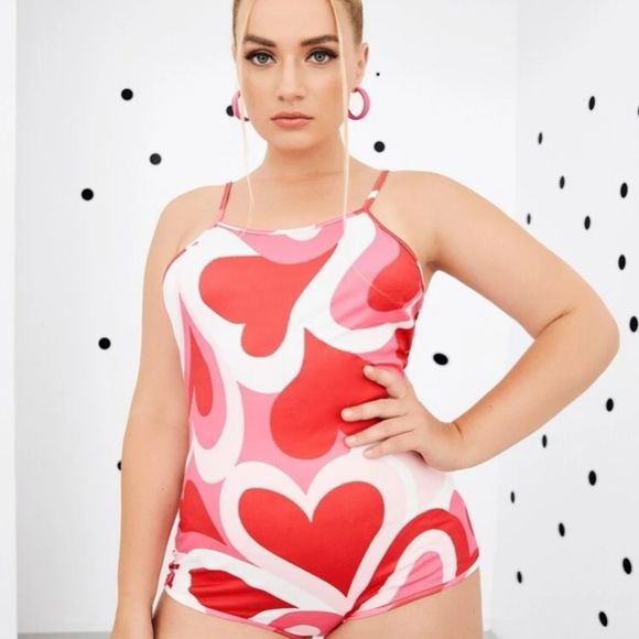 Women’s Bodysuits | Mod Heart Design Bodysuit - Picture 3 of 5